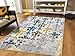 Faded Style Rugs Blue Area Rug 8x11 Clearance Under 100 Area Rugs Modern Abstract Blue Rugs 8x10 Beige Gray Cream Browns Large Rugs for Living Room Cheap, 8x11 Rug
