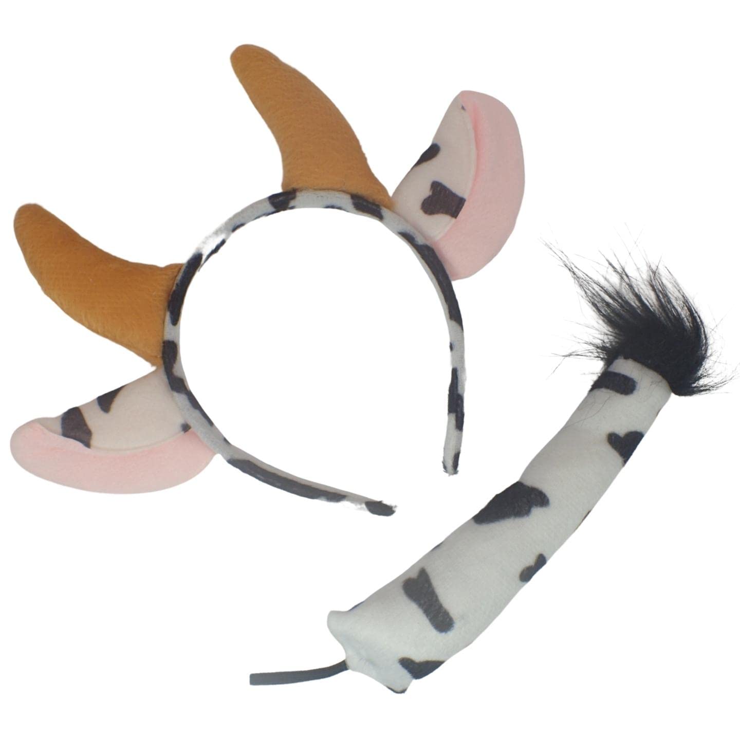 Topkids Accessories Animal Head Bands Adult Women, Kids, Headbands Men, Hen Party, Fancy Dress, Farm Plush Donkey Cow Sheep Christmas Headbands for Adults, Tail & Hair Band Costume
