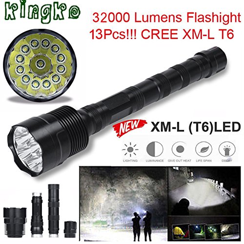 Buy Soledi High Quality 300 Lumens 13x Cree Xml T6 5 Mode Super Bright Led Flashlight1 16 Online At Low Prices In India Amazon In