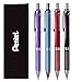 Pentel Energel Alloy RT Gel Pen Medium Metal Tip Ballpoint Pen (Pack of 4 Pens))