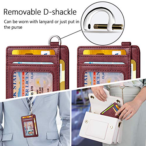 FurArt Slim Minimalist Wallet, Front Pocket Wallets, RFID Blocking, Credit Card Holder with Disassembly D-Shackle - Thumbnail 3