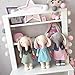 Me Too Stuffed Elephant Dolls Navy Vest Pink Dress 12'' + Gift Bag …