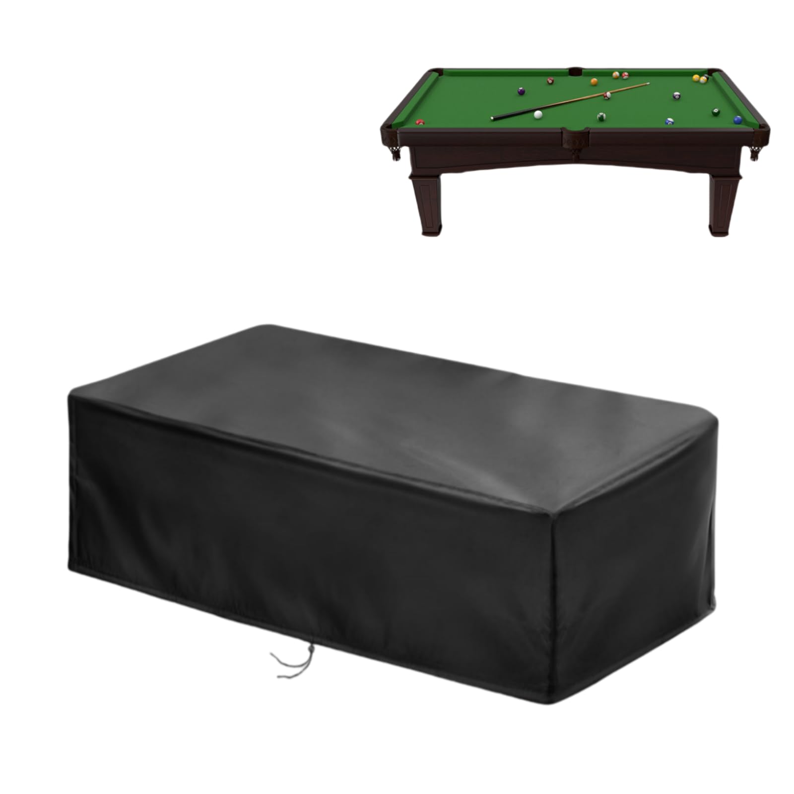 Photo 1 of ?2025 Upgraded Fabric?Saking 6/7/8/9 Ft Pool Table Cover Waterproof, Heavy Duty Billiard Table Cover Indoor & Outdoor, 89" L x 46" W x 32" H, (7 Feet, Black)