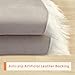 BUZIO Luxurious Soft Faux Sheepskin Rug Super Fluffy Silky Carpet for Bedroom Floor Sofa Chair Armchair or Couch, Ivory White, 24 x 36 Inches