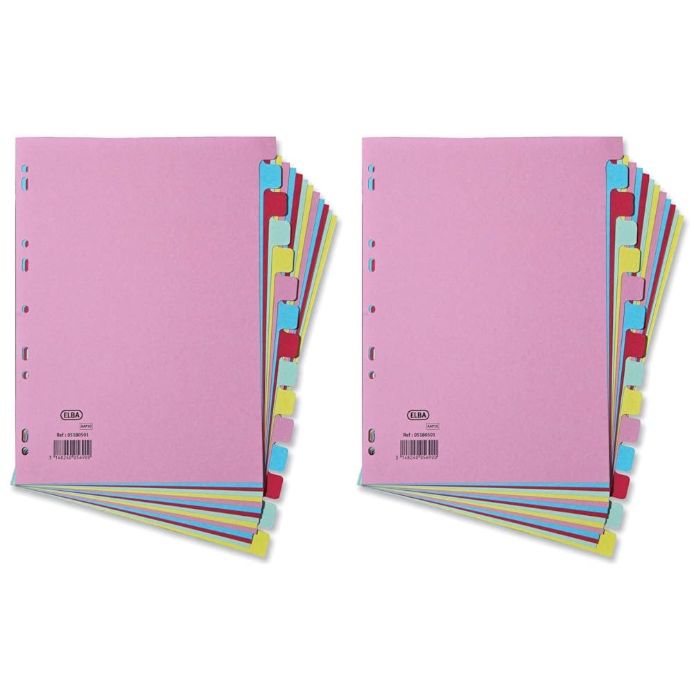 Elba A4 15 Part Card Dividers,400007437 (Pack of 2) โ image 1