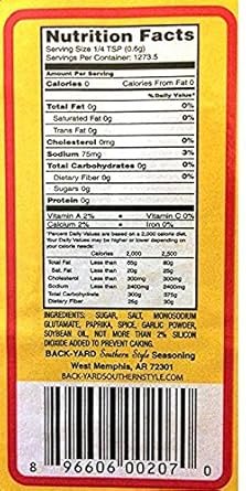 Amazon Com 1 All Purpose Seasoning Back Yard Southern Style
