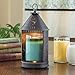 Candle Warmers Etc Tin Punched Candle Warmer Lantern For Top-Down Candle Melting, Sunshine Primitive Tin