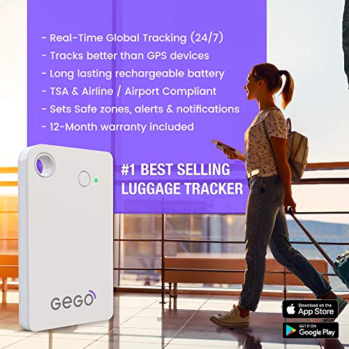 GEGO Luggage Tracker Worldwide Real Time Tracking Device Travel