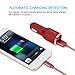Car charger red- Tranesca 24W Dual Port USB car charger for iPhone 7/iPhone 6s/iPhone 6/iPhone 5s,iPad Air/iPad Pro;Samsung Galaxy Note Series and other Android and iOS devices (Red)