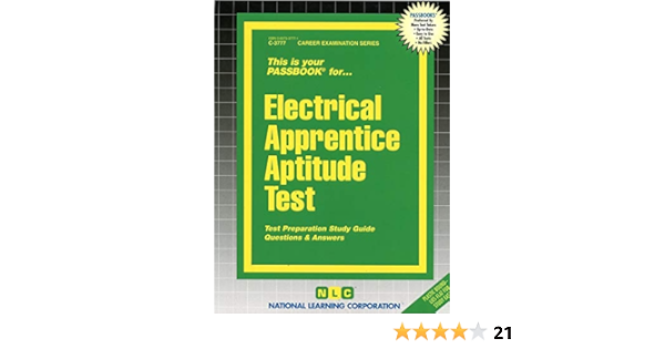 Electrical Apprentice Aptitude Test Passbooks Career Examination Series National Learning Corporation 9780837337777 Amazon Com Books