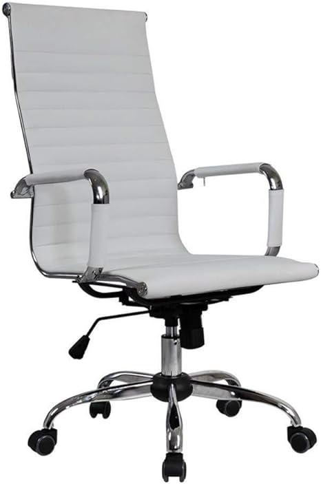 Amazon Co Jp Ljj ハイバックエグゼクティブチェア オフィスのデスクチェア 女性 男性のためのスイベル車輪とホームコンピュータースツール ブラック コンピュータオフィスチェア 色 Grey ホーム キッチン