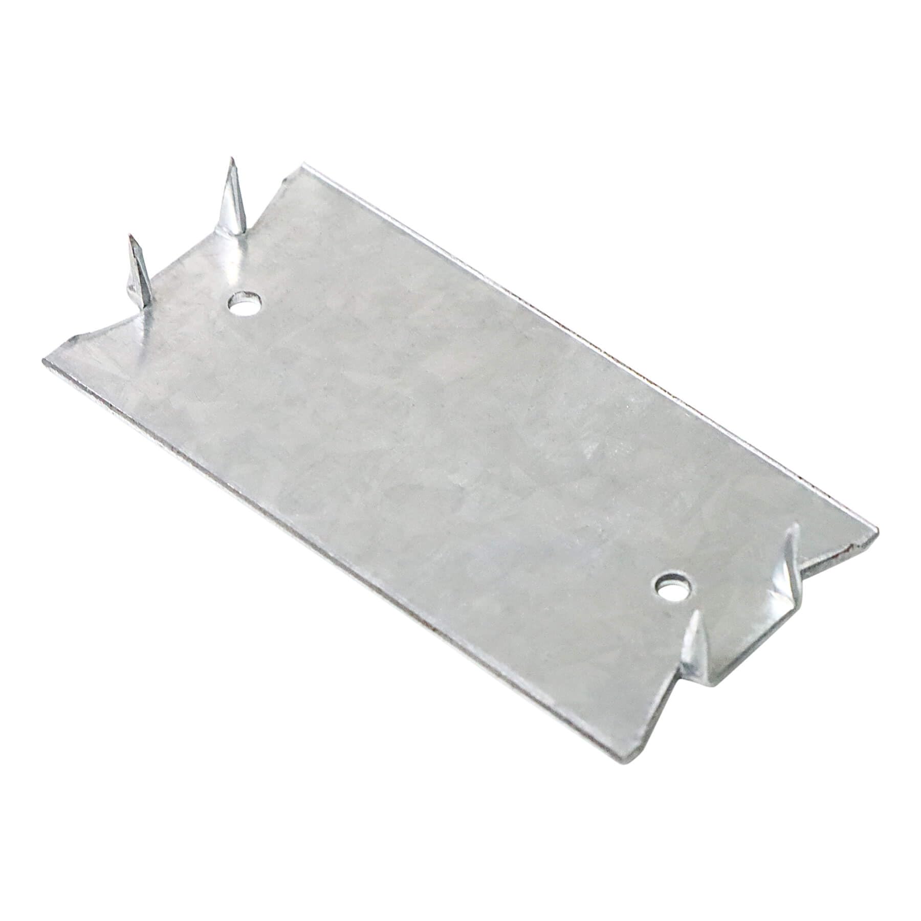 Photo 1 of 80 Packs Nail Plates 1.5X3 Inch 16-Gauge Steel Cable Wire Protector Plate Safety Nail Plate for Wood Studs, with Sharp Pointed Prongs for Protection Plumbing and Wiring