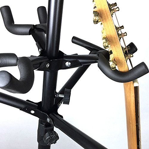 Luvay 9 Multi-Stand for Guitar, Ukulele, Bass, 3-Tier Standing Rack Holder Display - Vertical Style