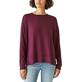 Lucky Brand Ladies' Cozy Crewneck (US, Alpha, XX-Large, Regular, Regular, Potent Purple)