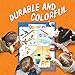 merka Educational Posters - Toddler Set - 8 Large Posters - Learn The Letters, Numbers, Shapes, Colors, Opposites, Count 1-100 and More - Great for Home and School Classroom - Size 17 x 22 inches