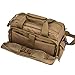 REEBOW TACTICAL Tactical Gun Range Bag, Deluxe Pistol Shooting Range Duffle Bags Brown