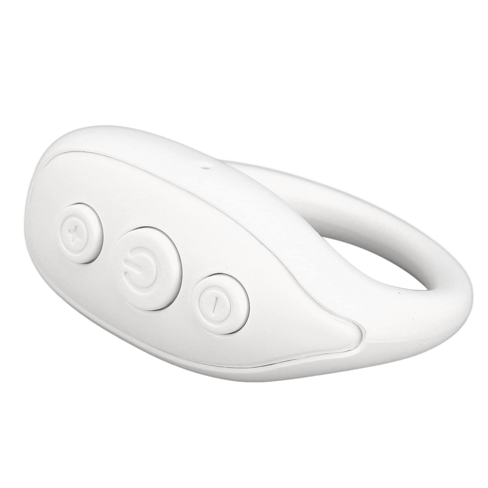 ASHATA Bluetooth Remote for Smartphone Tablet, Wireless Camera Remote Shutter, Button Selfie Reading Novel Multifunctional Shake Ring Remote Controller for iPhone, for Android(White)