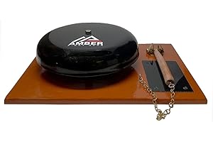 AMBER FIGHT GEAR Professional Steel Gong Fight Bell and Hammer Set - Multi-Use Boxing, Wrestling, and Timekeeping Accessory
