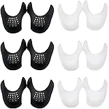 6 Pairs Anti-Wrinkle Shoe Crease Protector for Air Force Shoes, Sneaker and Casual Shoes, Toe Box Crease Protectors Prevent S