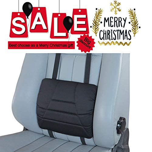 Big Hippo Orthopedic Seat Cushion and Lumbar Support Pillow for Car, Truck, Office Chair and Wheelchair - Car Seat Cushion for Lower Back, Tailbone, Hip, Coccyx & Sciatica Pain Relief 2PC