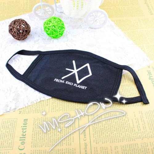 Amazon Co Jp Exo エクソ ロゴ入り オシャレ ファッション マスク 韓国スター 服 韓流グッズ Exoグッズ Exo風 ブラック ジュエリー