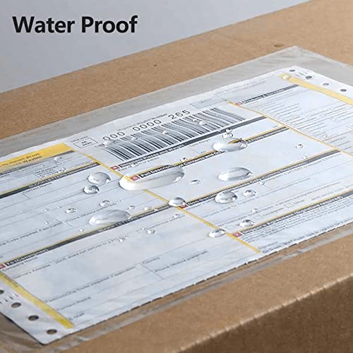 RyhamPaper Packing List Envelopes, Clear 6 x 9 Inches Self Adhesive