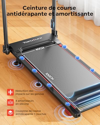 6 in 1 Treadmill, 10% Tilt, Speed 12KM/H,Telescopic Riser 2.5HP,Remote Control Mute,Walking Pad,Treadmill,Compact and Portable,Family Friendly
