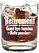 Retirement Gift Whiskey Glass for Men, Goodbye Tension, Hello Pension Etched 11 oz Rocks Glass - RG16