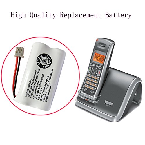 BAOBIAN BBTY0651101 cordless phone battery for Uniden BT1007 BT-1007 BT904 BT-904 BT1015 BT-1015 BBTY0460001 BBTY0510001 BBTY0624001 BBTY0700001 Panasonic HHR-P506 HHR-P506A(Pack of 3)