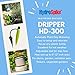 HydroSpike Dripper (3-Pack) Worry-Free Adjustable Drip Flow Watering Kit - Outdoor & Indoor, Irrigation Stakes for Plants Garden Pots & Containers, Uses Bottle, No Hose Devices Waterer System