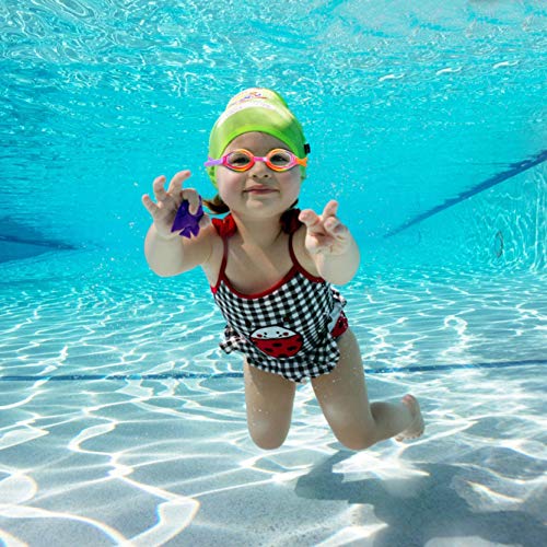 VIPITH Kids Swim Goggles, Swimming Goggles with Nose Clip and Ear Plugs, No Leaking Anti Fog UV Protection with Protection Case, for Kids