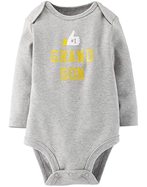 Carter's Baby Boys' Slogan Bodysuit (Baby) - Heather - 9 Months