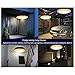 AMOCAM 12W E27 Base PIR Motion Sensor Ceiling LED Light, Human Body Infrared Detector Motion Auto Switch Night Lamp for Hallway, Corridor, Stairs, Depot, Bathroom, Toilet, Children Room, Warm White