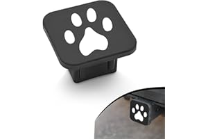 YYTQP 2 Inch Trailer Hitch Cover, Dog Paw Rubber Dustproof Waterproof Plug, Tow Hitch Square Mouth Receiver Plug Protector, Tow Hitch Cover for Most Vehicles, SUV, RV, Pickup, ATV (No Buckle Type)