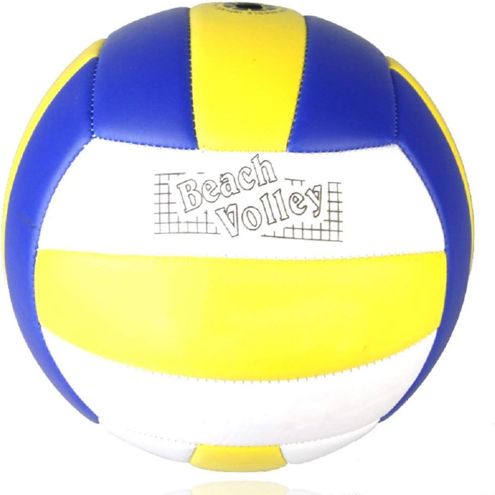 FANMU Standard Size 5 Volleyball Pu Leather Game Volleyball Indoor Outdoor Training Ball Soft Touch Beach Volleyball, Beach/Indoor/Gym Beach Ball Training