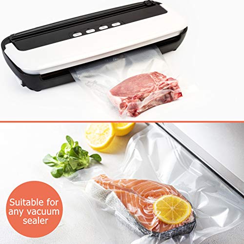 Vacuum Sealer Bags for Food, Beava 3 x 4 Inch 100pcs Precut Embossed Vacuum Sealer Freezer Bags