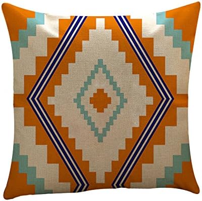 koperras Geometric Multi Color Pillow Cover,45cm x 45cm (18in x 18in),Cushion Cover Throw Home Car Pillow Case