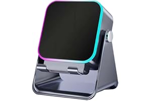 5-in-1 Wireless Induction Bluetooth Speaker with Phone Stand, 57mm Subwoofer Heavy Bass, 5000mAh Power Bank, RGB Light, Auto-