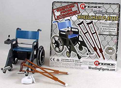 Awesome WWE Wheelchair Playset - Ringside Toy Wrestling Action Figure Accessories Pack by Unknown