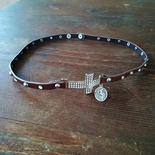 St Christopher Catholic Medal For Car Gearbox Rear View Mirror Cross Charm Driving Travel Protection Gift