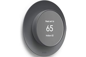 elago Satellite Wall Plate Cover Plus Compatible with Google Nest Thermostat 2020 [Charcoal Grey] - Durable Material, Easy Installation, Concave and Complementary Design