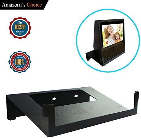 Original Stand Holder Wall Mount Bracket For Echo Show Home Speaker - Change (Camera's) Angle and Protect Your Show Home Speaker Charger Cords Organizor, Easy to Install (Black Solid Metal)