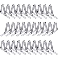 T-Antrix Tablecloth Clips 30 Packs Picnic Table Clips Flexible Stainless Steel Table Cloth Cover Clamps Table Cloth Holders Ideal for Picnics Marquees Weddings Graduation Party