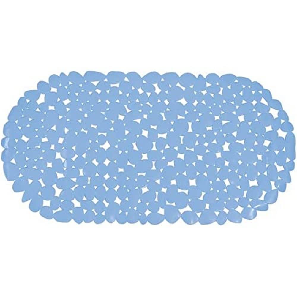 MSV "Pebbles Bathtub Mat, Light Blue, 39 x 99cm — image 1