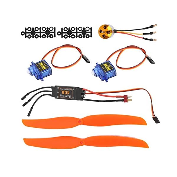 XINMYD RC Flugzeugteile, A2212 1000KV Bürstenloser Motor 40A ESC SG90 9G Mikroservo 1060 Propeller für RC Flugzeug – Bild 7