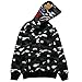 Christo Mens Hoodies Sweatshirt Fashion Casual Coat Outdoor Hip-Hop Funny Tops (Medium, Black-Camo)