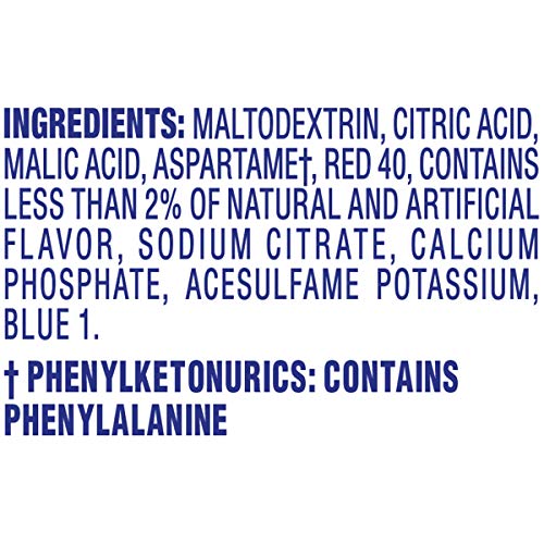 Crystal Light SugarFree Raspberry Ice Low Calories Powdered Drink Mix