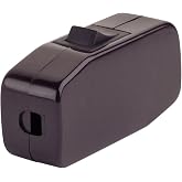 Leviton Appliance Switch, Feed-Through Switch Rocker, Single Pole, Single Throw, 3A-125V AC, 5410, Brown