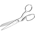 BoFuYuan Stainless Steel Fabric Scissors – Professional Senior Tailor Sewing Scissors, Sharp Durable, Easily Cut Multiple Layers Fabrics, 8-Inch