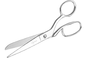 BoFuYuan Stainless Steel Fabric Scissors – Professional Senior Tailor Sewing Scissors, Sharp Durable, Easily Cut Multiple Layers Fabrics, 8-Inch